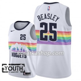 Dres Denver Nuggets Malik Beasley 25 Nike 2018-19 City Edition Bijela Swingman - Dječji